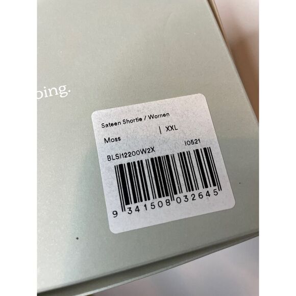 Ettitude Women's Size XXL Sateen Shortie Moss Green Loungewear Pajama Shorts - Picture 5 of 5